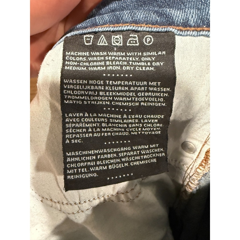 Harley Davidson Straight Jeans Women's 8 Petite Blue Denim Stretch Medium‎ Wash - Picture 5 of 11
